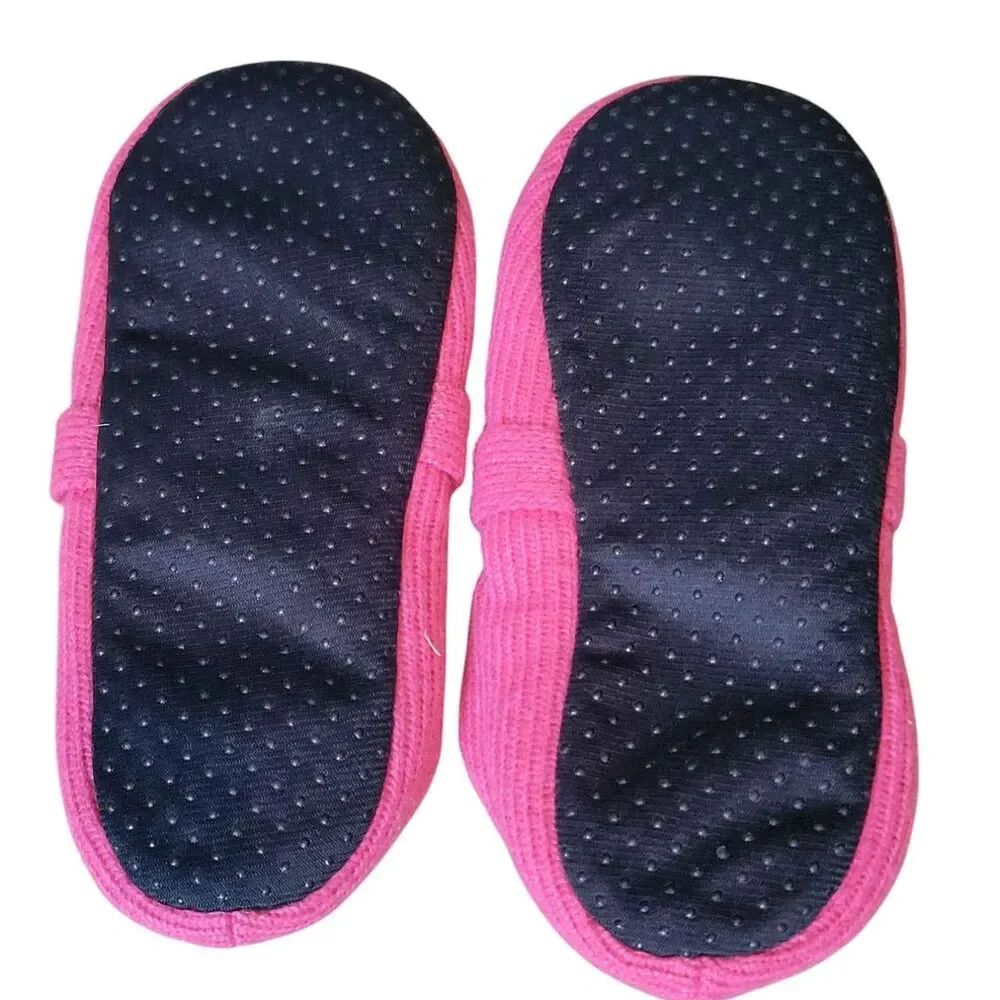 Girls Youth Small/Medium Nick & Nora Mary Jane House Slippers Pink w Scotty Dog